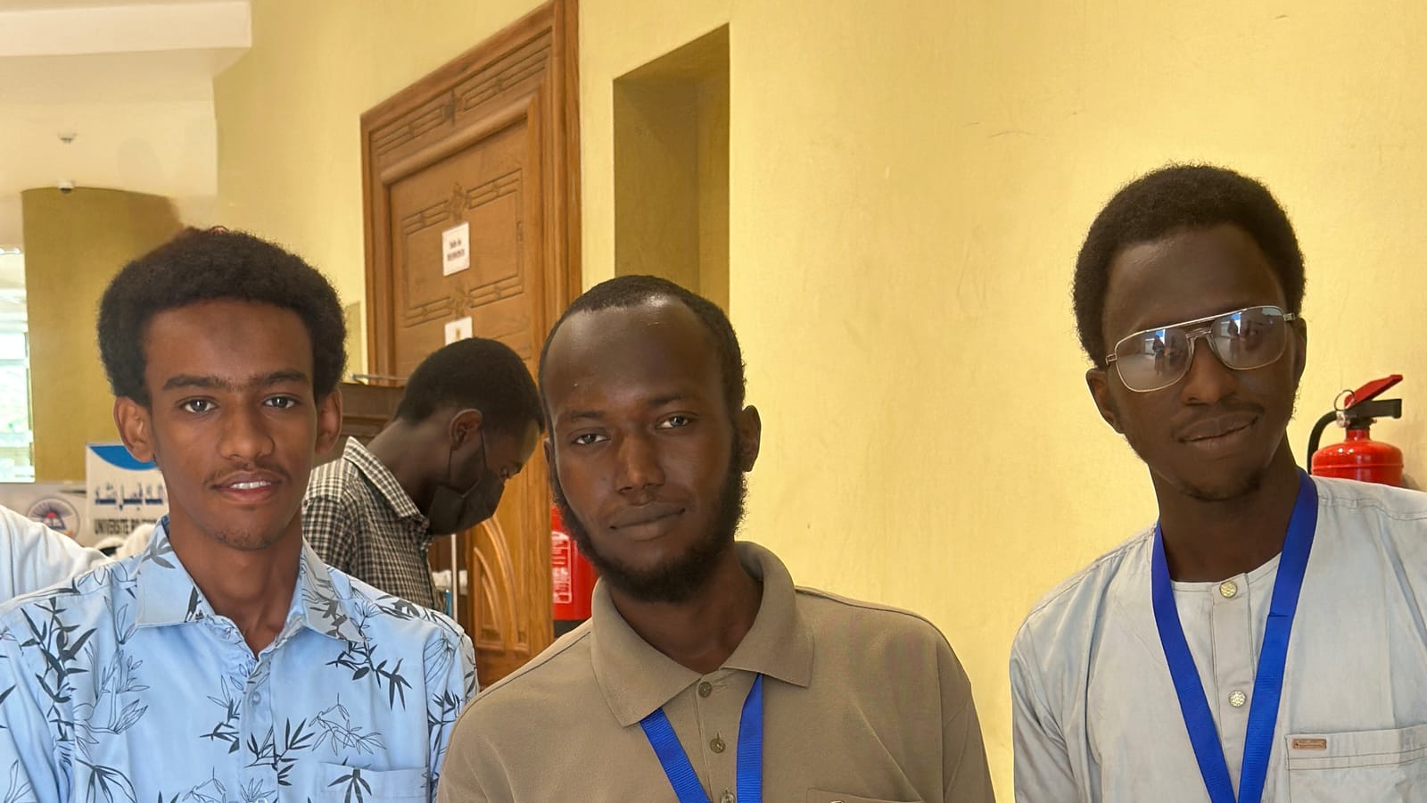 Amdjad Aboubakar with fellow participants at the King Faisal University scientific conference