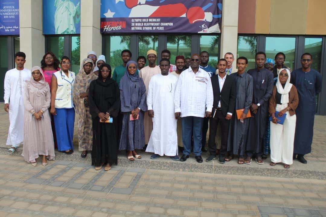 Group photo of participants at the nuclear energy forum at the American Center, U.S. Embassy N'Djamena
